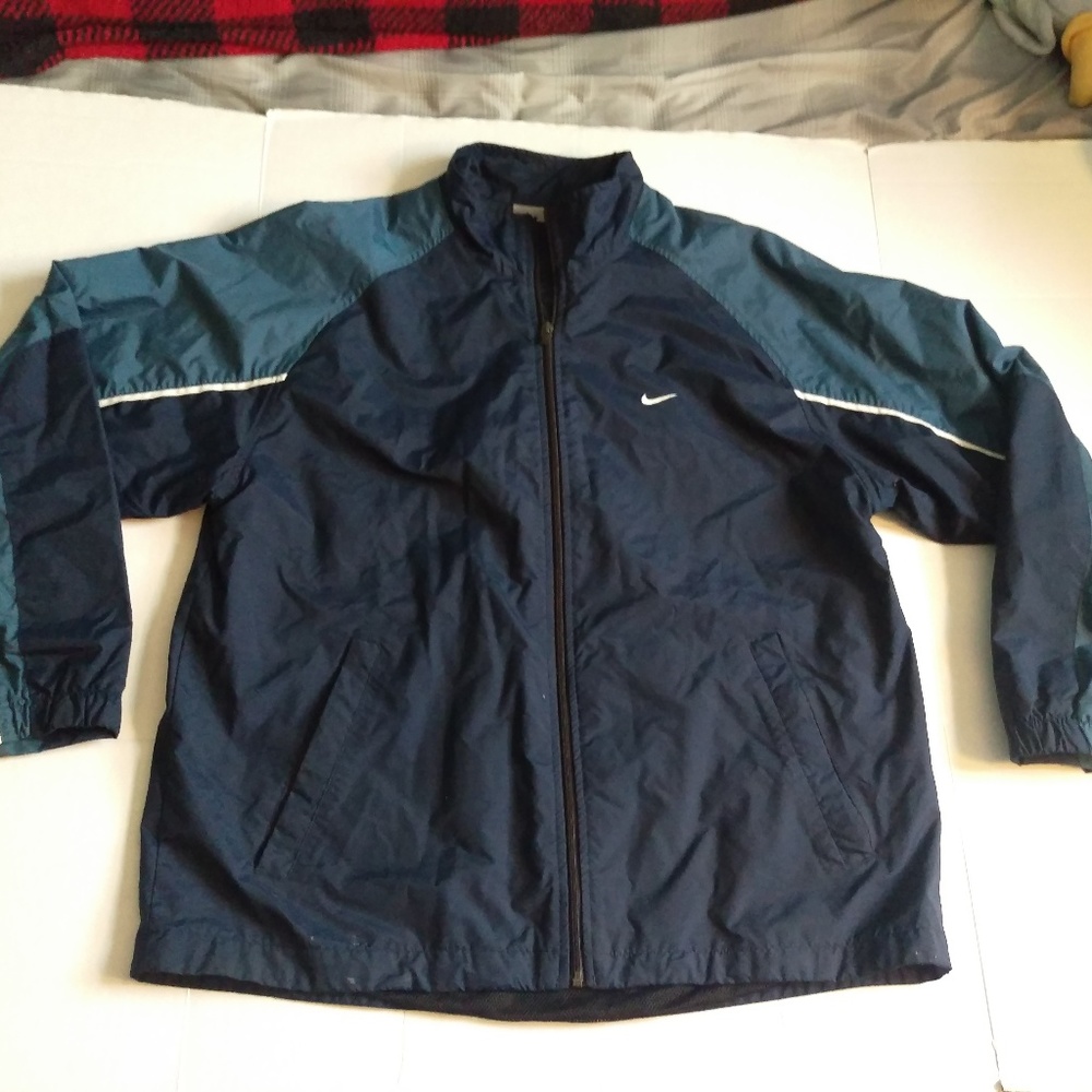 Vintage Nike Men's Blue Windbreaker size XL